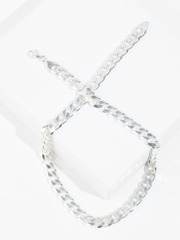 Louis Vuitton Chain Links Gourmette Necklace Powder White in